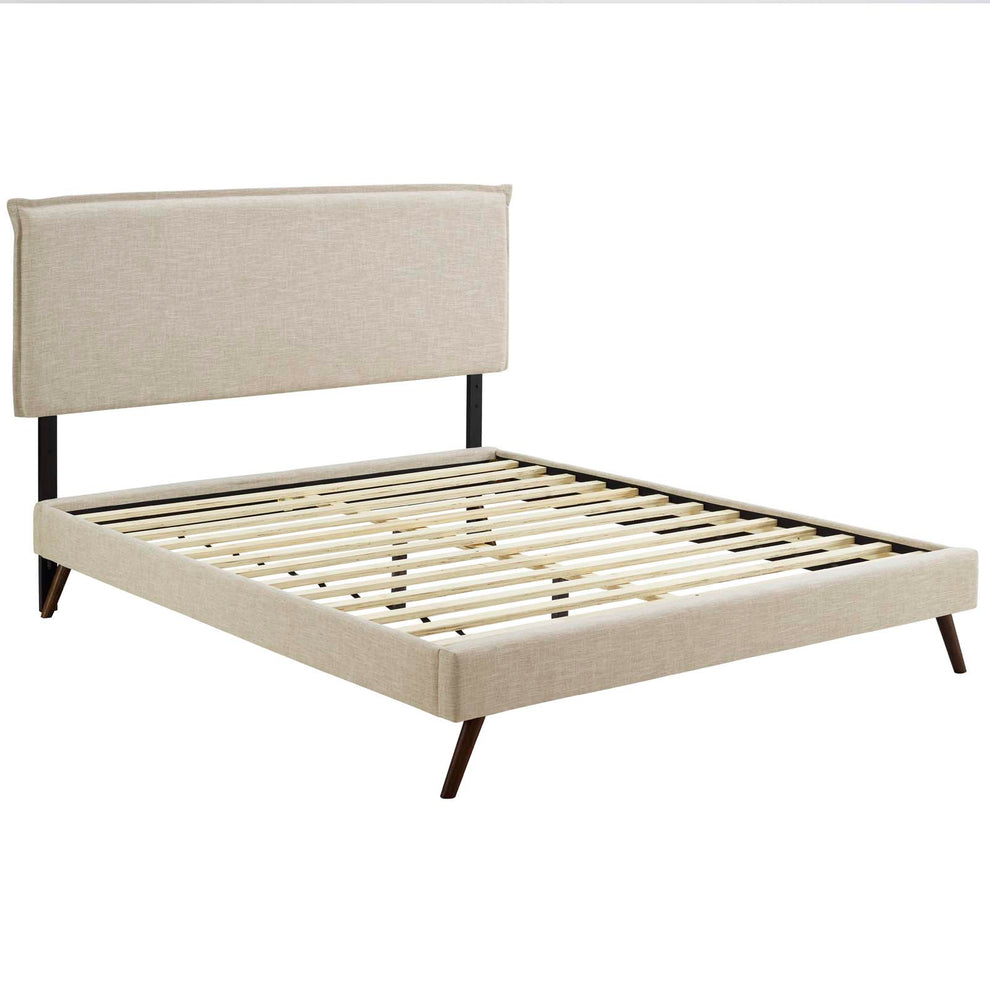 Amaris Queen Fabric Platform Bed with Round Splayed Legs By Modway - MOD-5904 | Beds | Modishstore - 3
