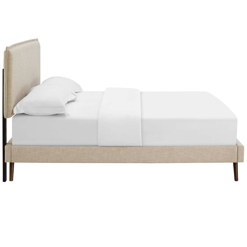 Amaris Queen Fabric Platform Bed with Round Splayed Legs By Modway - MOD-5904 | Beds | Modishstore - 4
