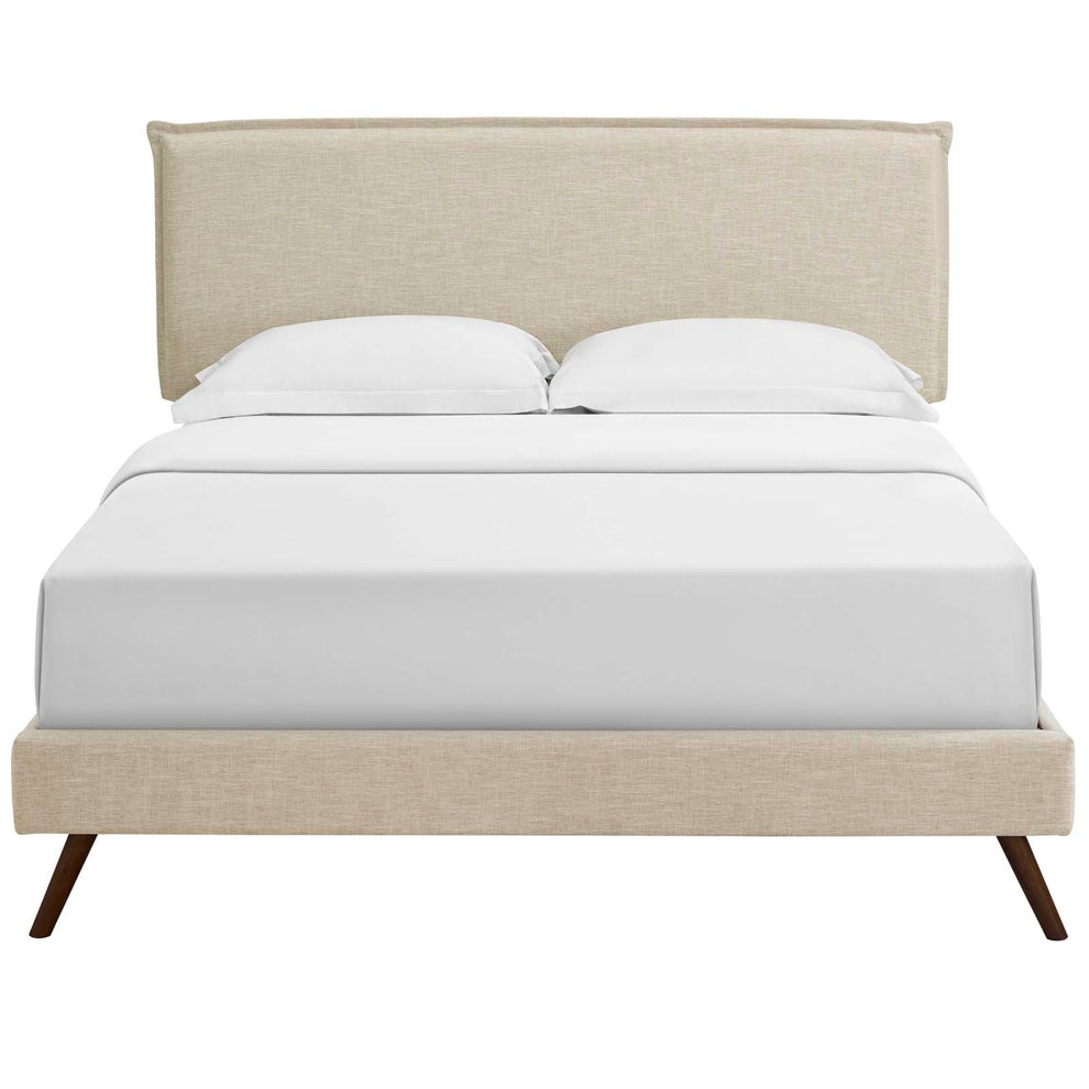 Amaris Queen Fabric Platform Bed with Round Splayed Legs By Modway - MOD-5904 | Beds | Modishstore - 5