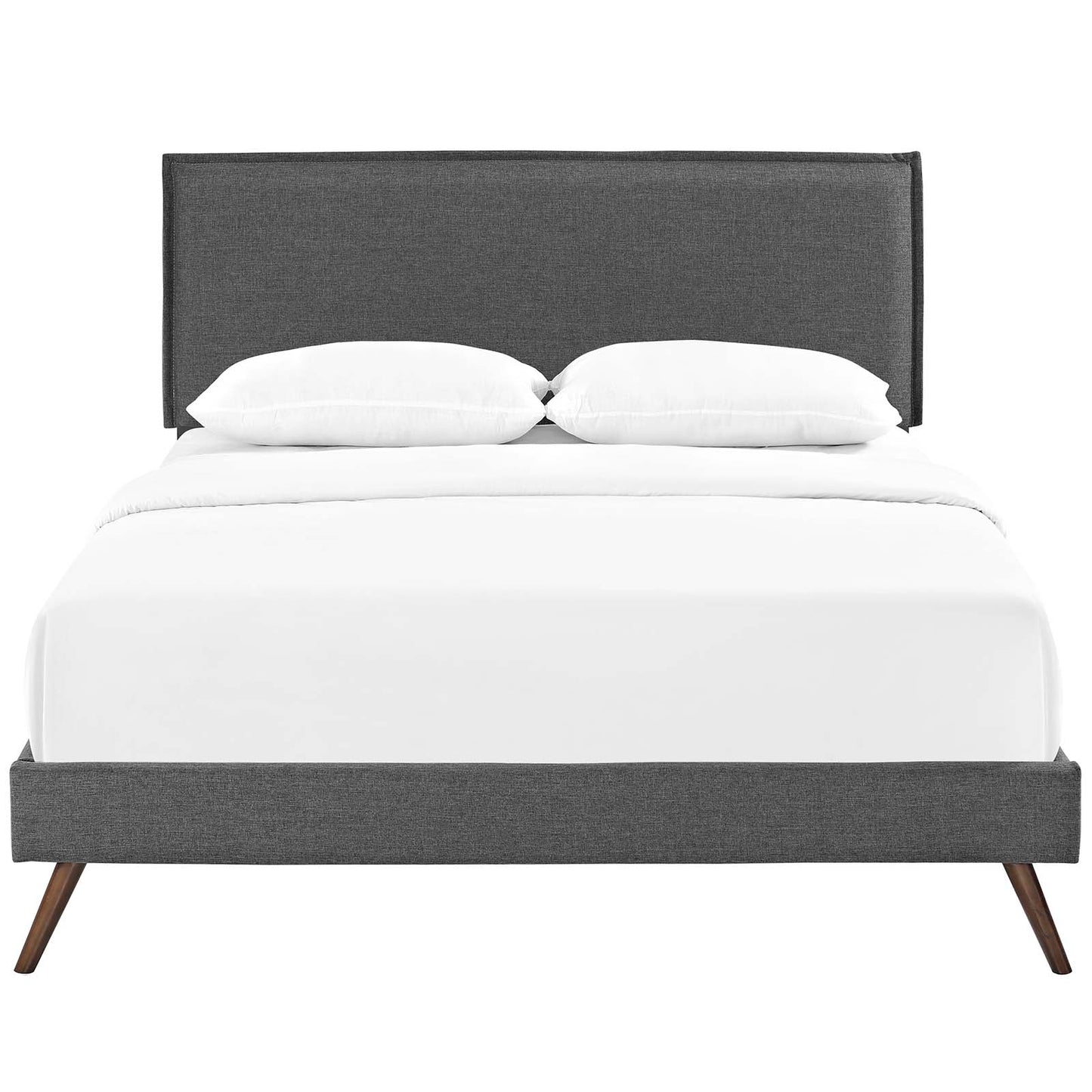 Amaris Queen Fabric Platform Bed with Round Splayed Legs By Modway - MOD-5904 | Beds | Modishstore - 11