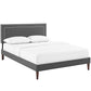 Virginia Full Fabric Platform Bed with Squared Tapered Legs By Modway - MOD-5921 | Beds | Modishstore - 2