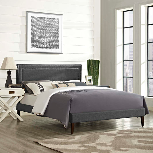Virginia Full Fabric Platform Bed with Squared Tapered Legs By Modway - MOD-5921 | Beds | Modishstore