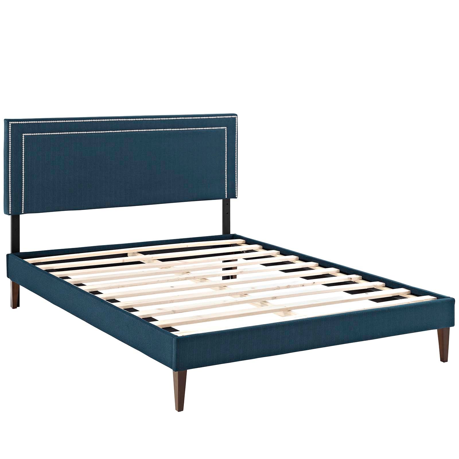 Virginia King Fabric Platform Bed with Squared Tapered Legs By Modway - MOD-5925 | Beds | Modishstore - 3
