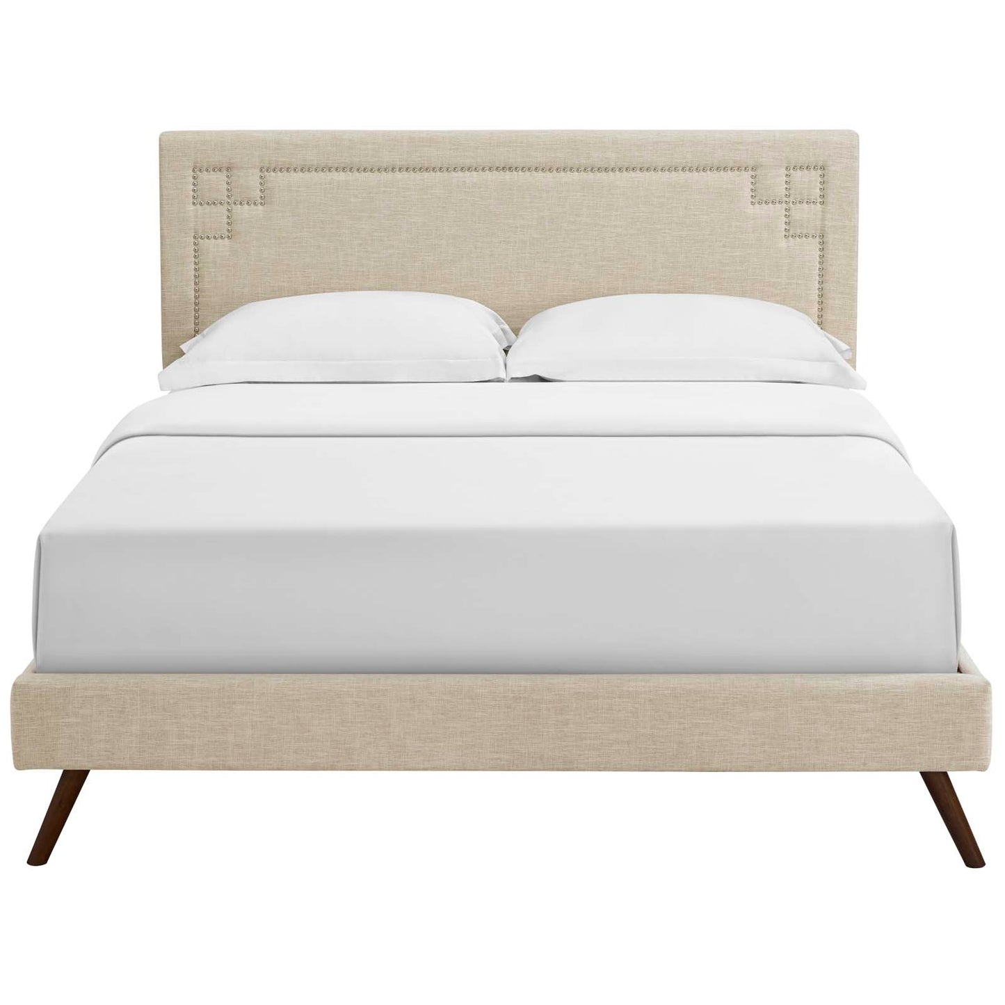 Ruthie Full Fabric Platform Bed with Round Splayed Legs By Modway - MOD-5929 | Beds | Modishstore - 5