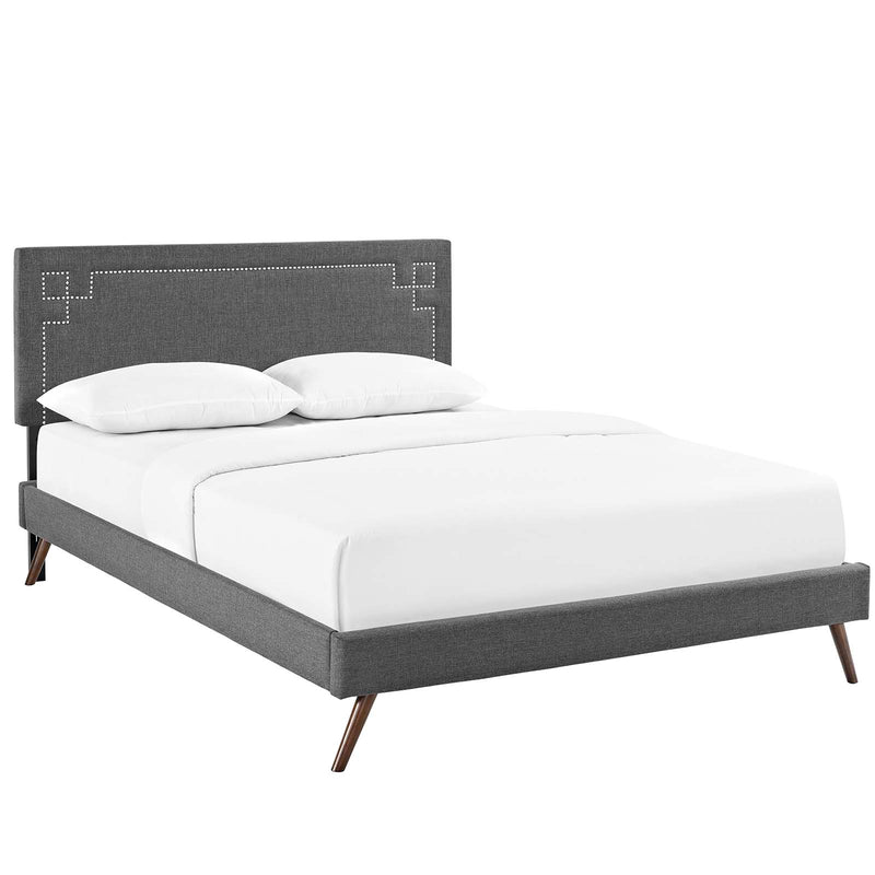 Modway Ruthie Queen Fabric Platform Bed - MOD-5931 | Beds | Modishstore - 2