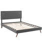 Modway Ruthie Queen Fabric Platform Bed | Beds | Modishstore-3