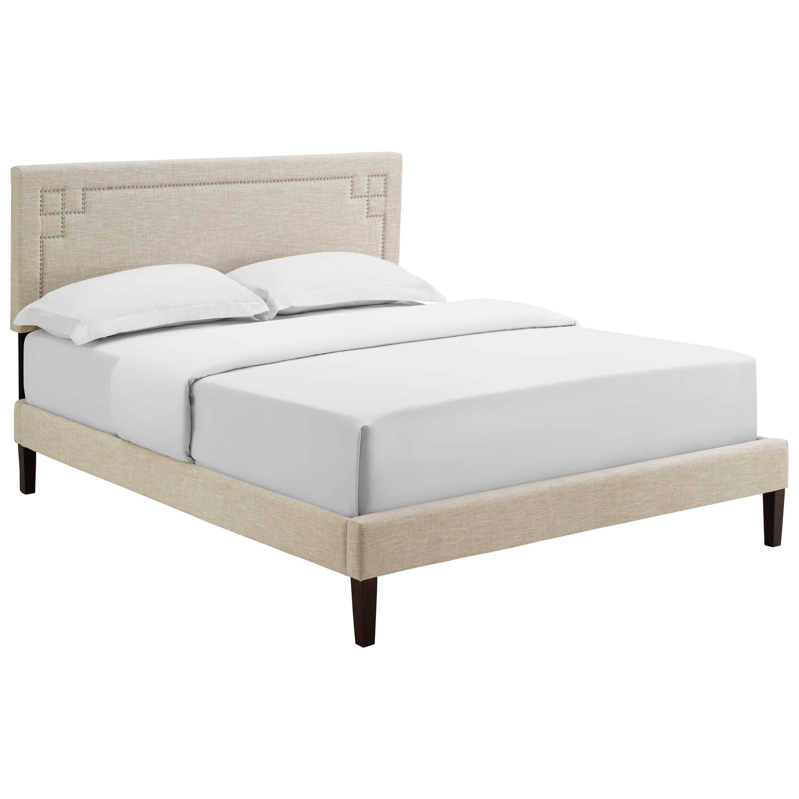 Ruthie Full Fabric Platform Bed with Squared Tapered Legs By Modway - MOD-5937 | Beds | Modishstore - 2