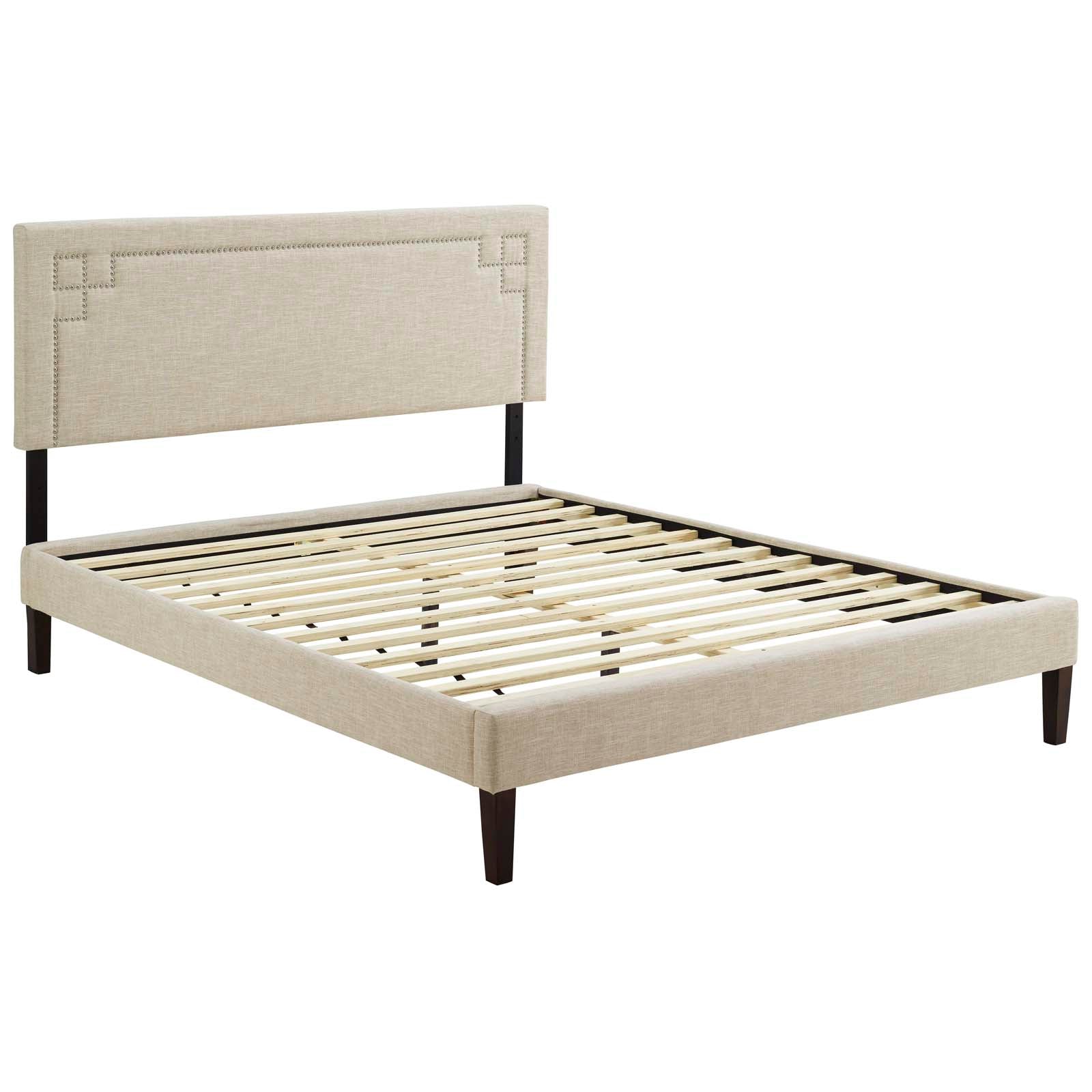 Ruthie Full Fabric Platform Bed with Squared Tapered Legs By Modway - MOD-5937 | Beds | Modishstore - 3