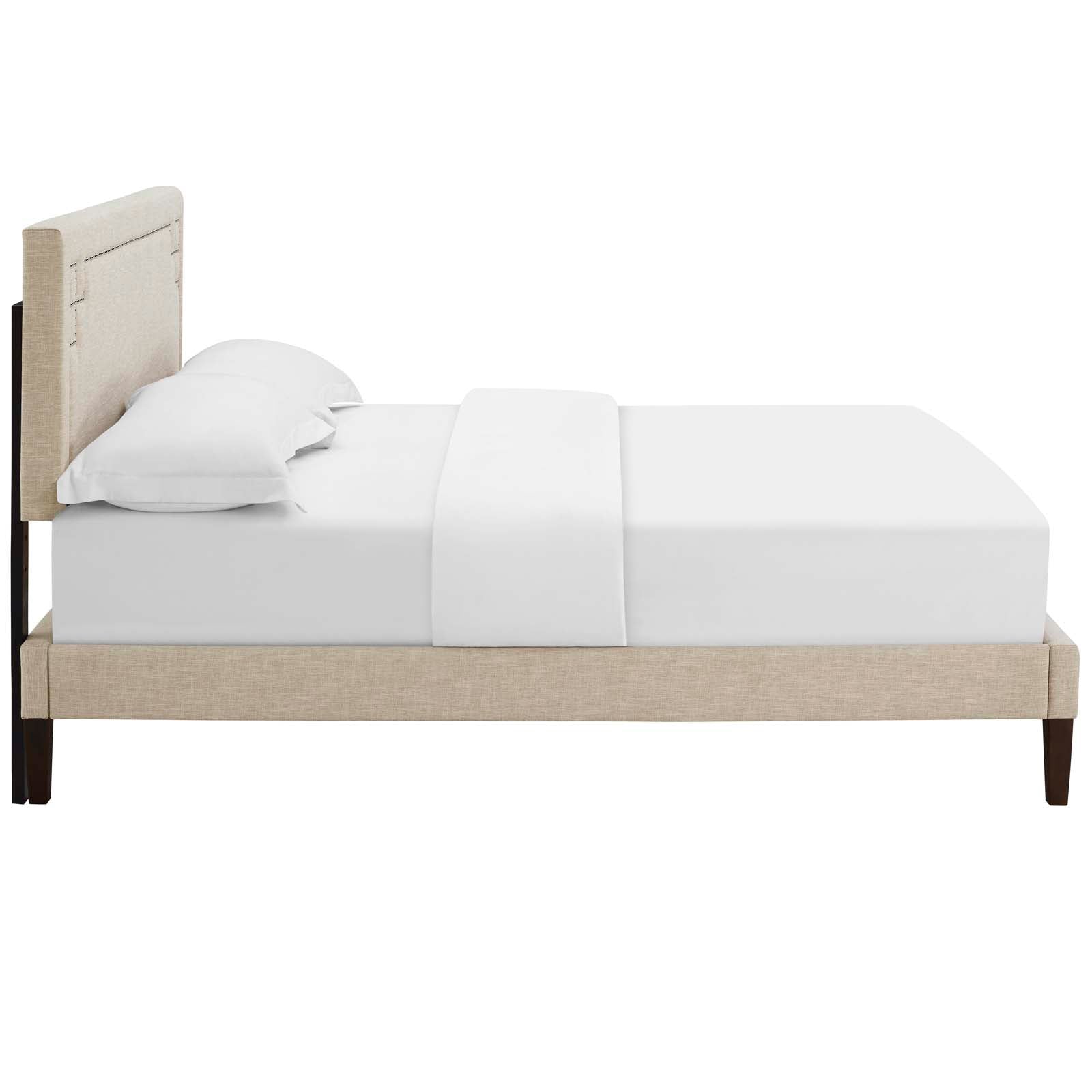 Ruthie Full Fabric Platform Bed with Squared Tapered Legs By Modway - MOD-5937 | Beds | Modishstore - 4
