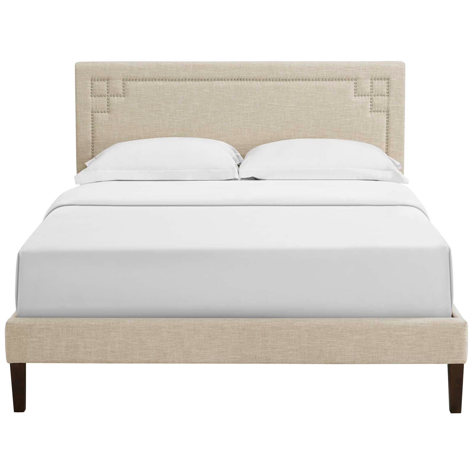 Ruthie Full Fabric Platform Bed with Squared Tapered Legs By Modway - MOD-5937 | Beds | Modishstore - 5