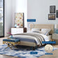 Ruthie Full Fabric Platform Bed with Squared Tapered Legs By Modway - MOD-5937 | Beds | Modishstore - 6