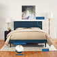 Ruthie King Fabric Platform Bed with Squared Tapered Legs By Modway - MOD-5941 | Beds | Modishstore - 6