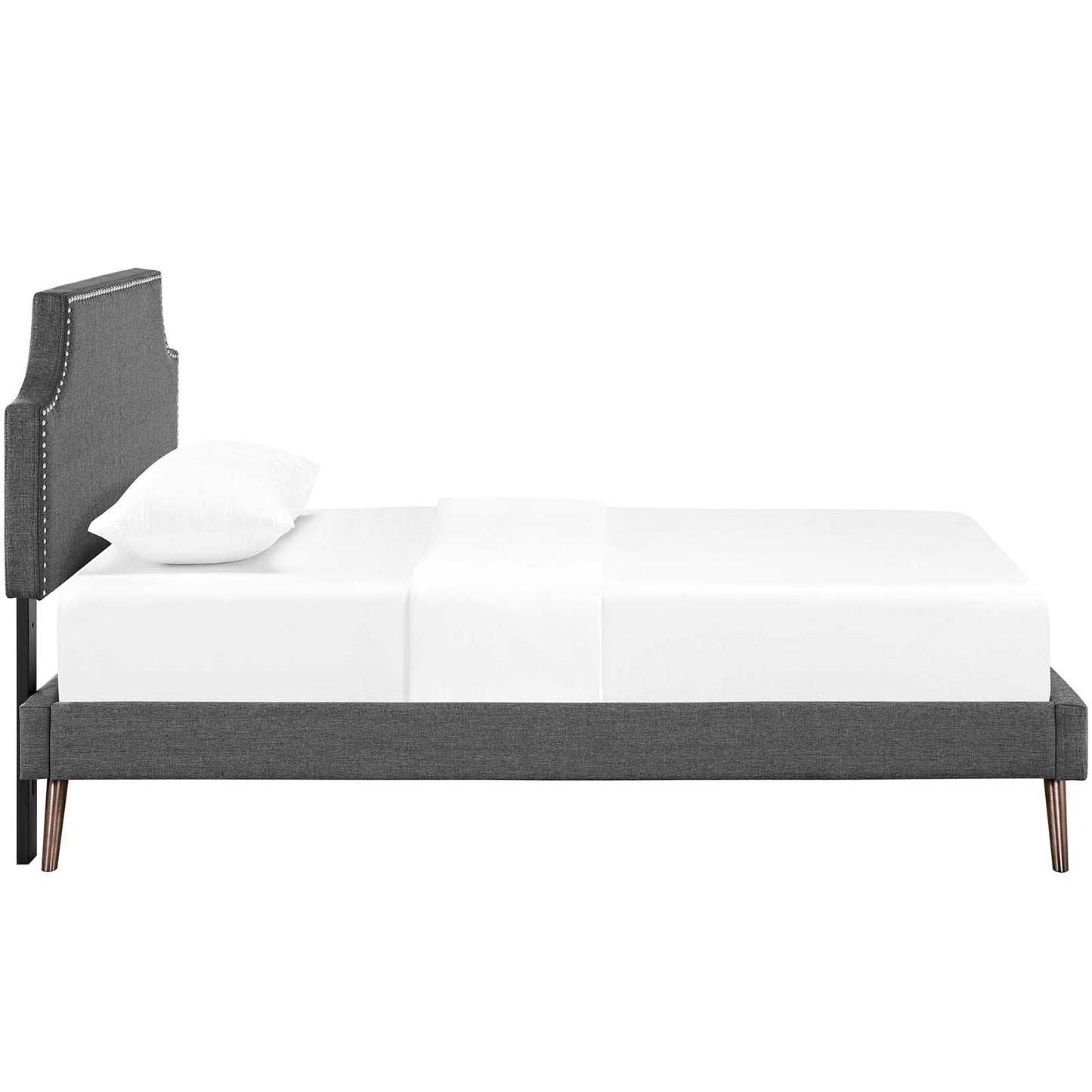 Corene Twin Fabric Platform Bed with Round Splayed Legs By Modway - MOD-5943 | Beds | Modishstore - 4