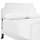 Corene Full Vinyl Platform Bed with Round Splayed Legs By Modway - MOD-5944 | Beds | Modishstore - 3