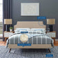 Corene Queen Fabric Platform Bed with Round Splayed Legs By Modway - MOD-5947 | Beds | Modishstore - 6