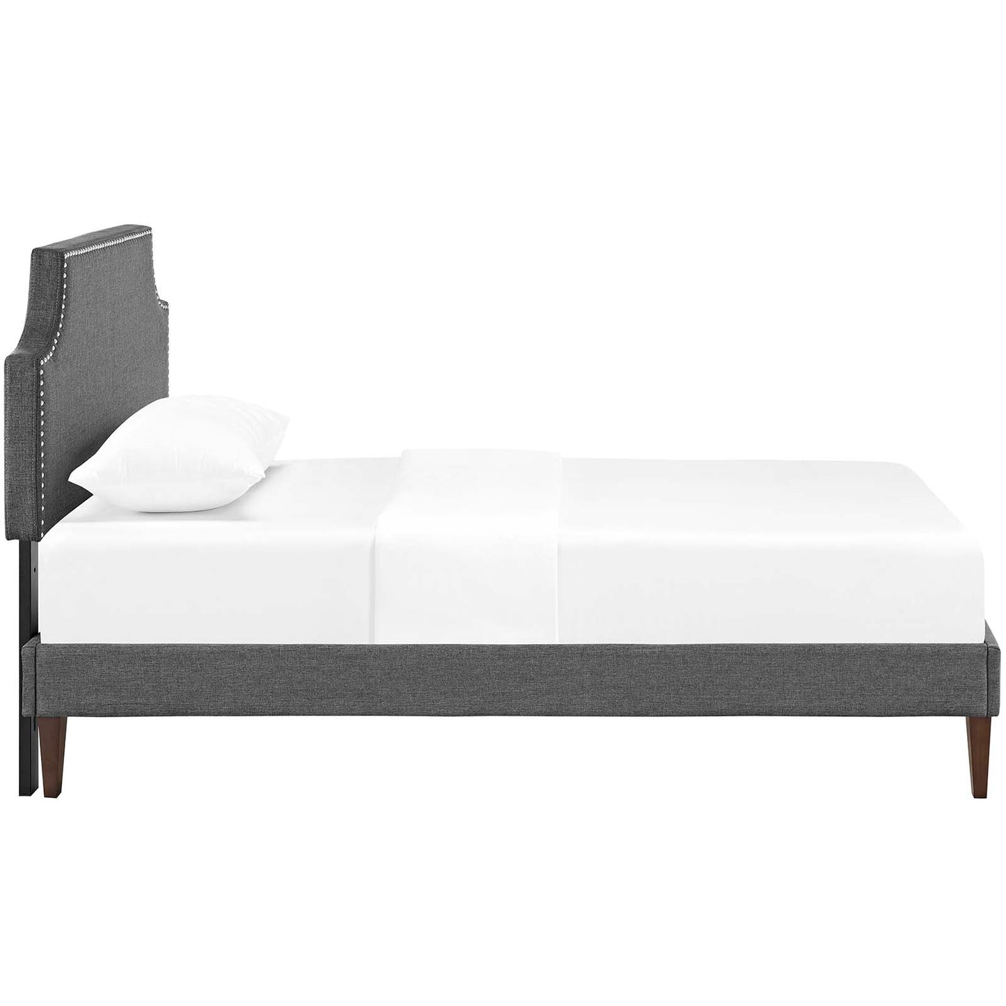 Corene Twin Fabric Platform Bed with Squared Tapered Legs By Modway - MOD-5951 | Beds | Modishstore - 4