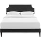 Corene Full Vinyl Platform Bed with Squared Tapered Legs By Modway - MOD-5952 | Beds | Modishstore - 5