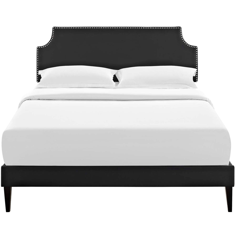 Modway Corene Queen Vinyl Platform Bed with Squared Tapered Legs - MOD-5954 | Beds | Modishstore - 5