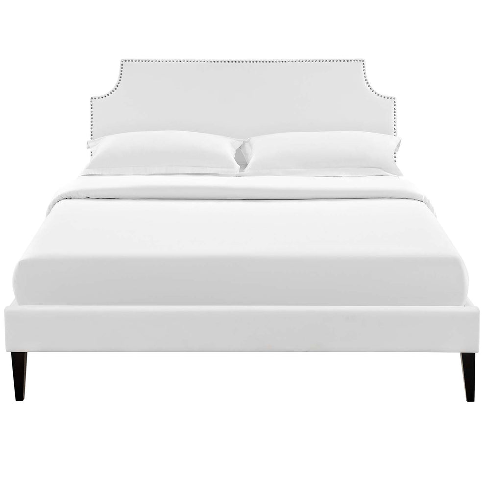 Modway Corene Queen Vinyl Platform Bed with Squared Tapered Legs - MOD-5954 | Beds | Modishstore - 10