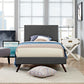 Macie Twin Fabric Platform Bed with Round Splayed Legs By Modway - MOD-5959 | Beds | Modishstore - 1