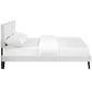 Macie Full Vinyl Platform Bed with Round Splayed Legs By Modway - MOD-5960 | Beds | Modishstore - 4