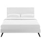 Macie Full Vinyl Platform Bed with Round Splayed Legs By Modway - MOD-5960 | Beds | Modishstore - 5