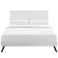 Macie Queen Vinyl Platform Bed with Round Splayed Legs By Modway - MOD-5962 | Beds | Modishstore - 5
