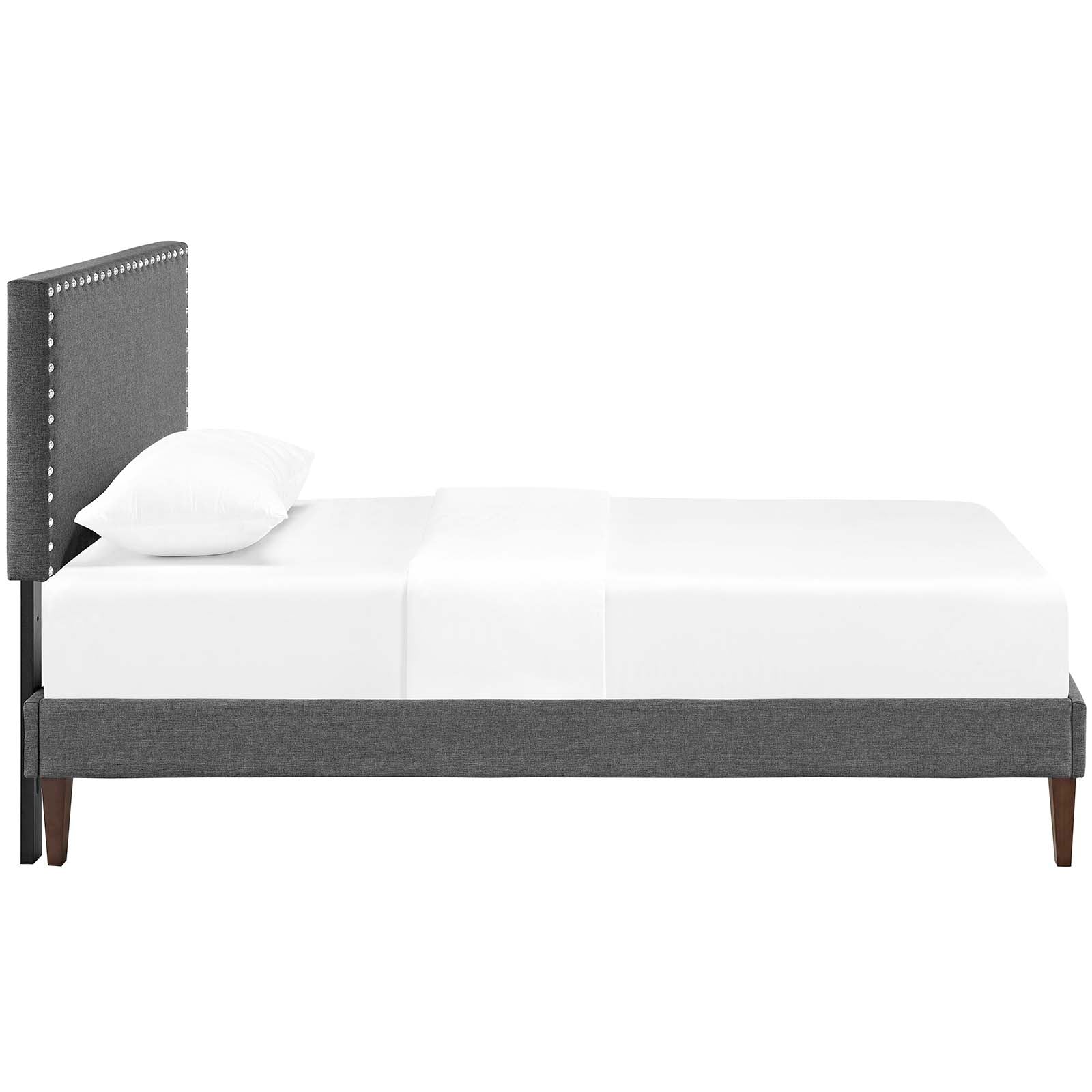 Macie Twin Fabric Platform Bed with Squared Tapered Legs By Modway - MOD-5967 | Beds | Modishstore - 4