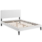 Macie Full Vinyl Platform Bed with Squared Tapered Legs By Modway - MOD-5968 | Beds | Modishstore - 3