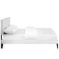 Macie Full Vinyl Platform Bed with Squared Tapered Legs By Modway - MOD-5968 | Beds | Modishstore - 4