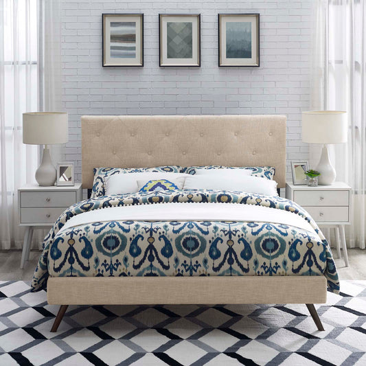 Tarah Full Fabric Platform Bed with Round Splayed Legs By Modway - MOD-5977 | Beds | Modishstore - 1