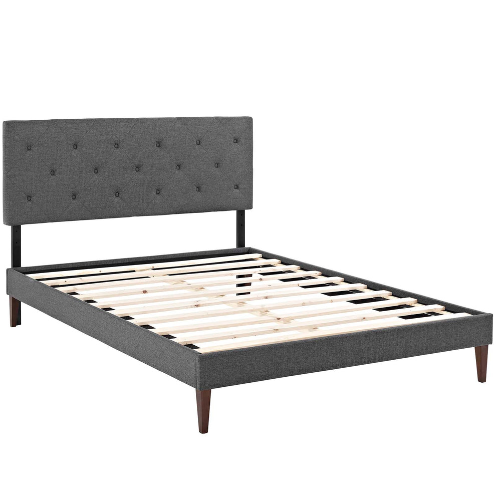 Tarah Queen Fabric Platform Bed with Squared Tapered Legs By Modway - MOD-5987 | Beds | Modishstore - 3