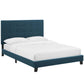 Melanie King Tufted Button Upholstered Fabric Platform Bed By Modway - MOD-5994 | Beds | Modishstore - 2