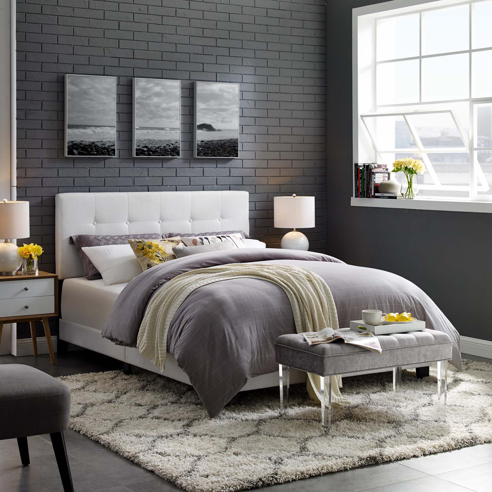 Modway Amira Full Upholstered Fabric Bed | Beds | Modishstore-19
