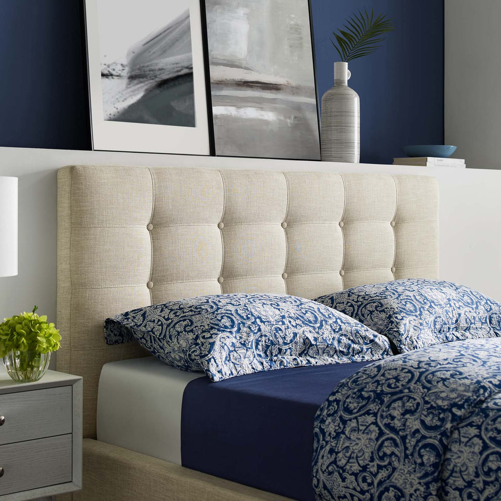 McKenzie Queen Biscuit Tufted Upholstered Fabric Platform Bed By Modway - MOD-6005 | Beds | Modishstore - 7
