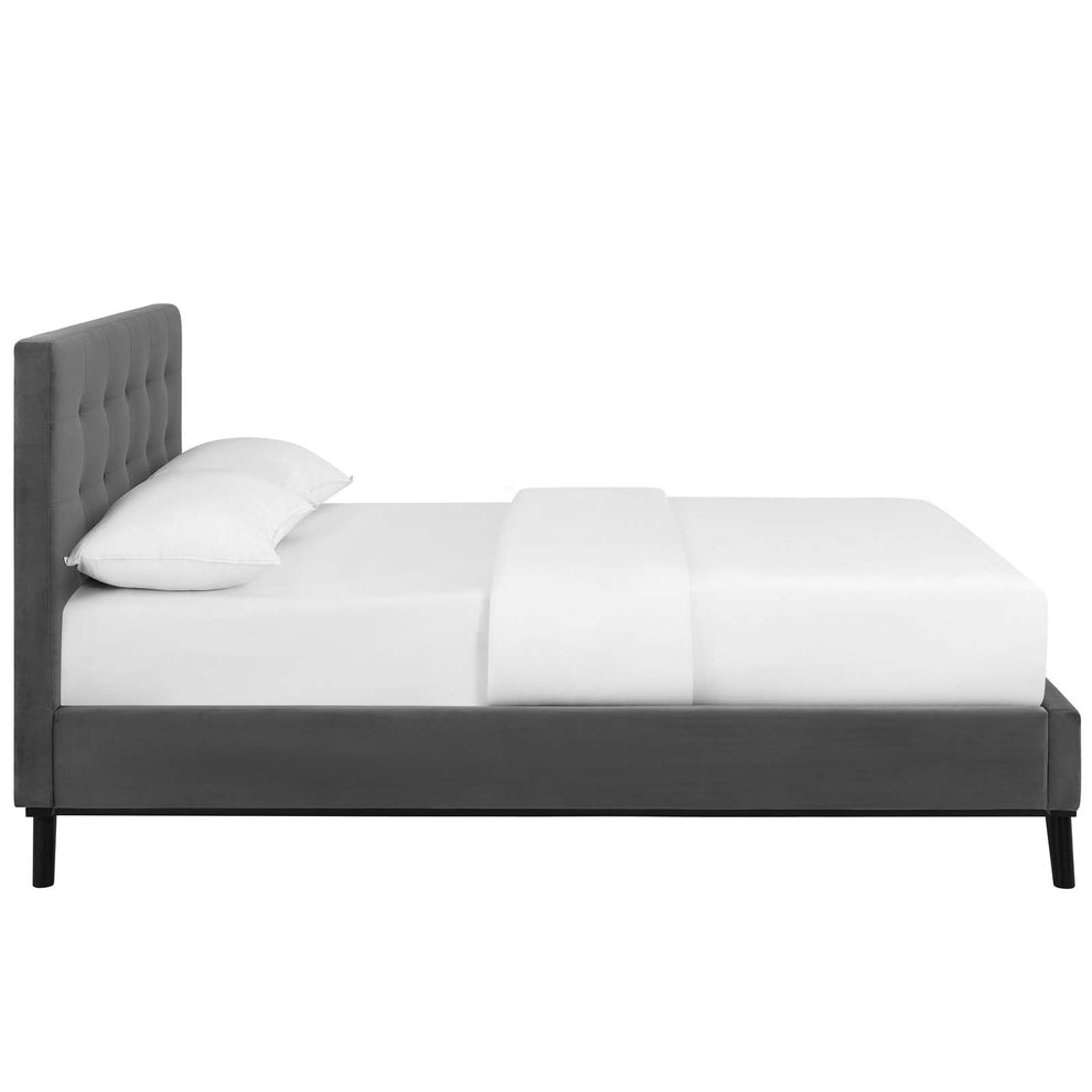 Modway McKenzie Queen Biscuit Tufted Performance Velvet Platform Bed - MOD-6006 | Beds | Modishstore - 5