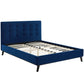 Modway McKenzie Queen Biscuit Tufted Performance Velvet Platform Bed | Beds | Modishstore-10