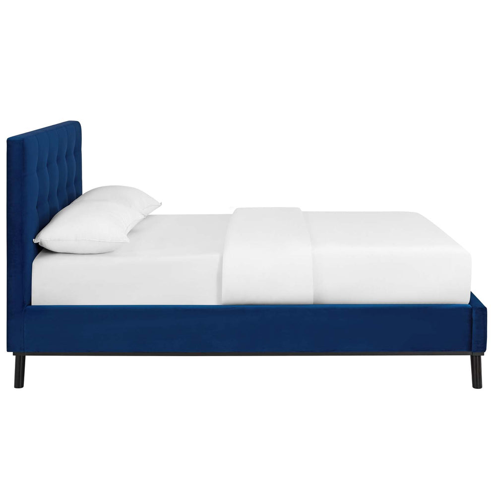 Modway McKenzie Queen Biscuit Tufted Performance Velvet Platform Bed - MOD-6006 | Beds | Modishstore - 11