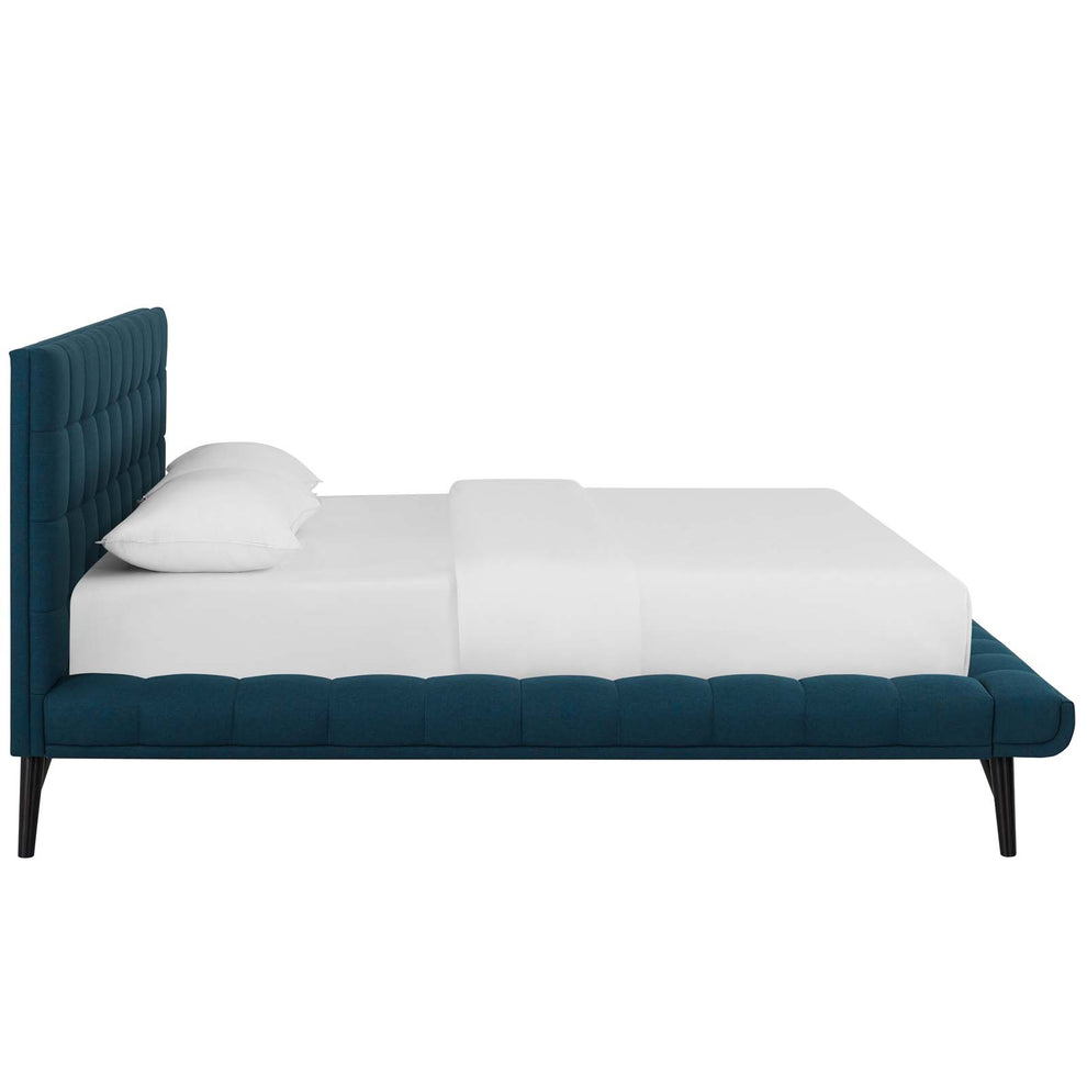 Modway Julia Queen Biscuit Tufted Upholstered Fabric Platform Bed - MOD-6007 | Beds | Modishstore - 11
