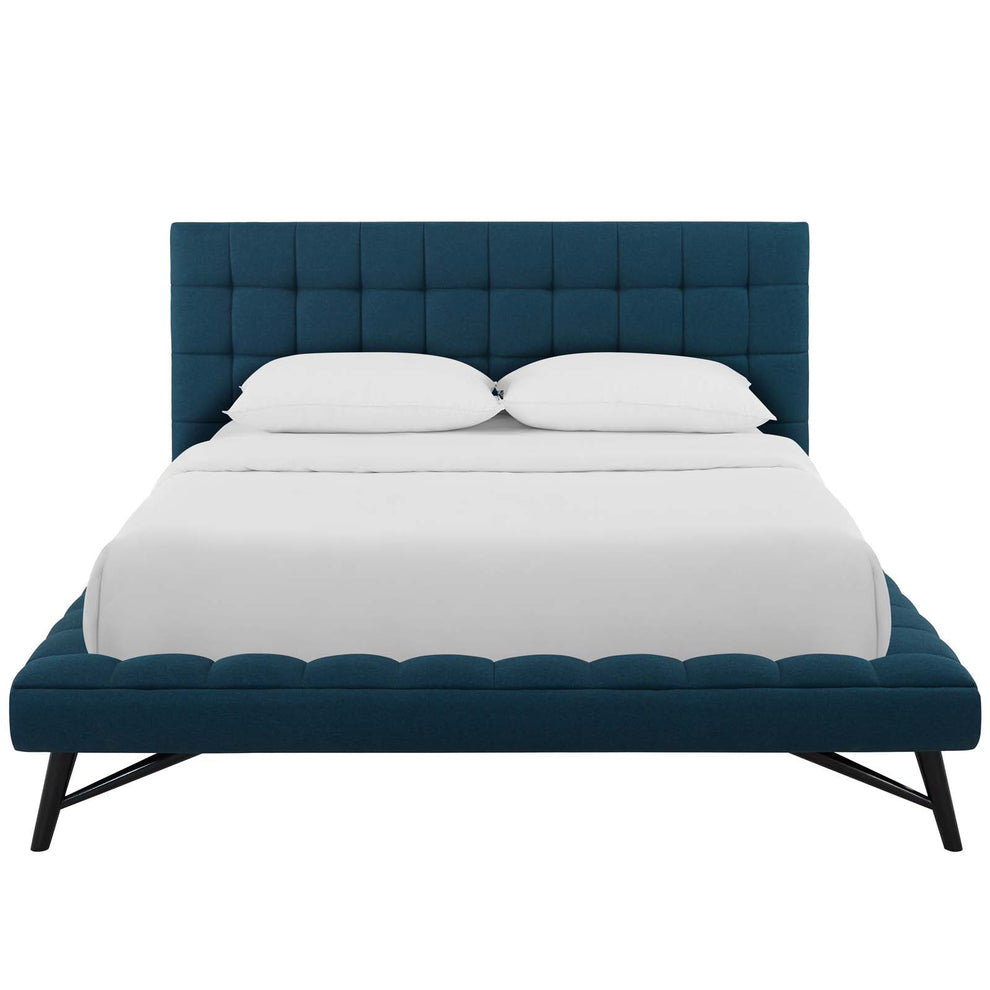 Modway Julia Queen Biscuit Tufted Upholstered Fabric Platform Bed - MOD-6007 | Beds | Modishstore - 14