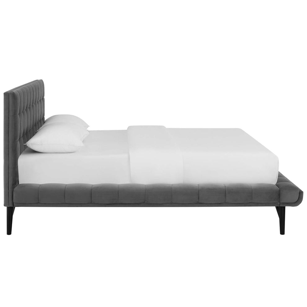 Modway Julia Queen Biscuit Tufted Performance Velvet Platform Bed - MOD-6008 | Beds | Modishstore - 5