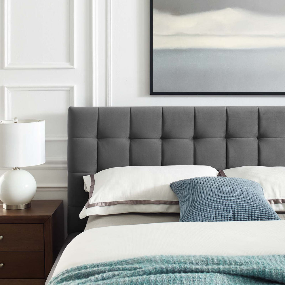 Modway Julia Queen Biscuit Tufted Performance Velvet Platform Bed - MOD-6008 | Beds | Modishstore - 2