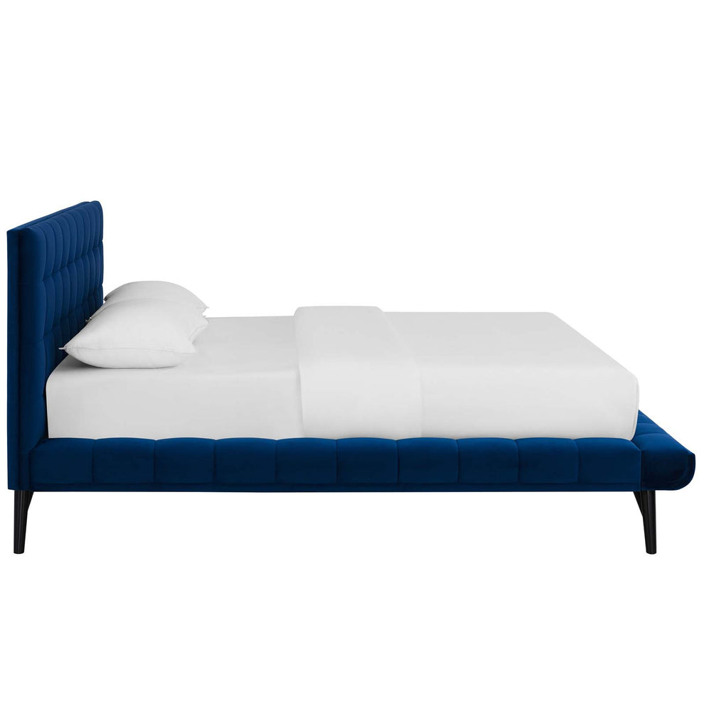 Modway Julia Queen Biscuit Tufted Performance Velvet Platform Bed - MOD-6008 | Beds | Modishstore - 12