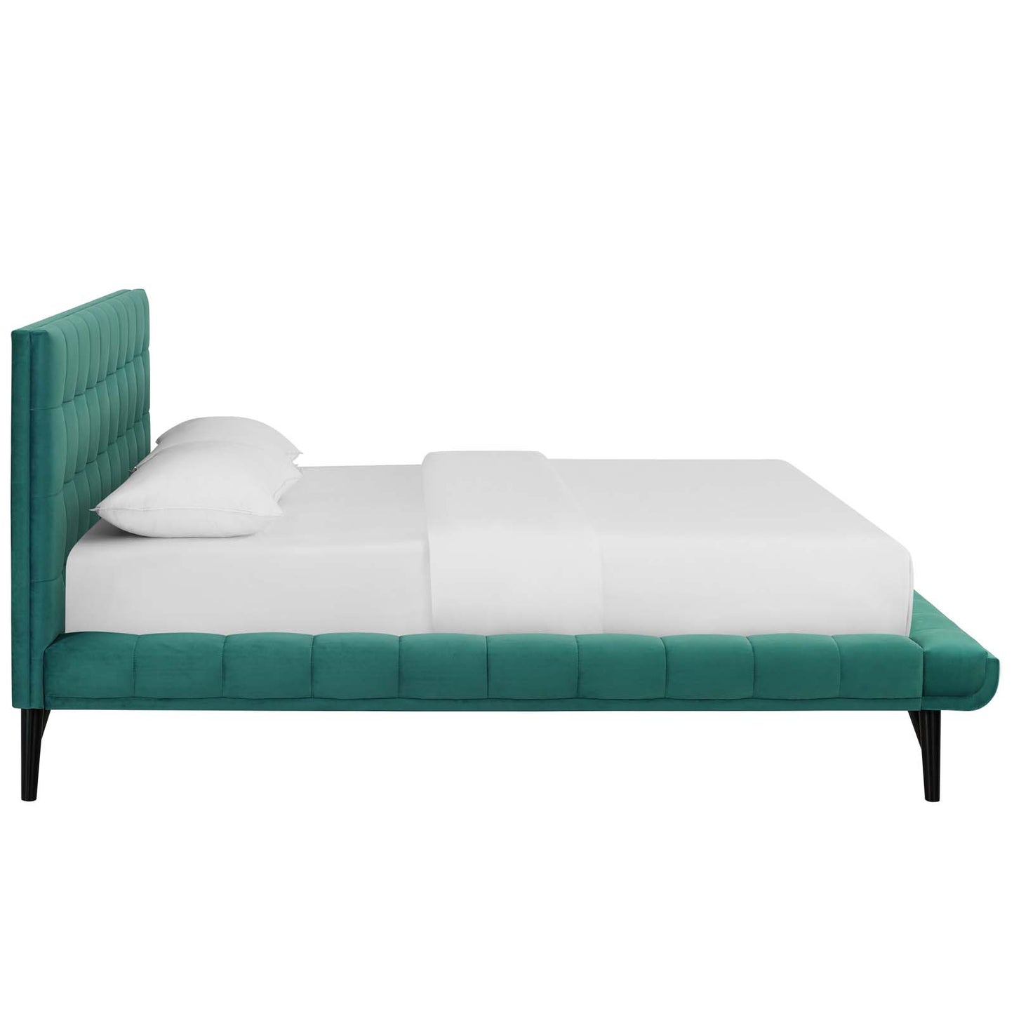 Modway Julia Queen Biscuit Tufted Performance Velvet Platform Bed - MOD-6008 | Beds | Modishstore - 18