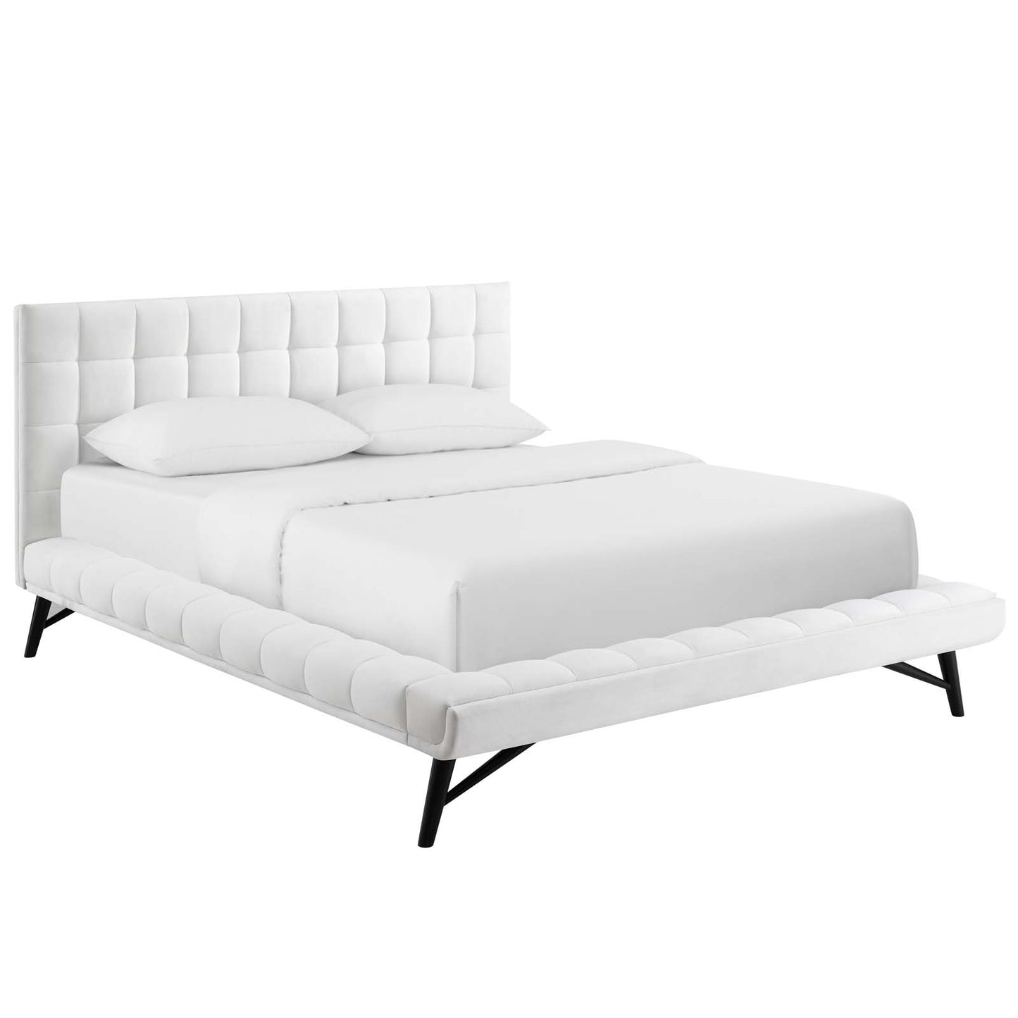 Modway Julia Queen Biscuit Tufted Performance Velvet Platform Bed - MOD-6008 | Beds | Modishstore - 21