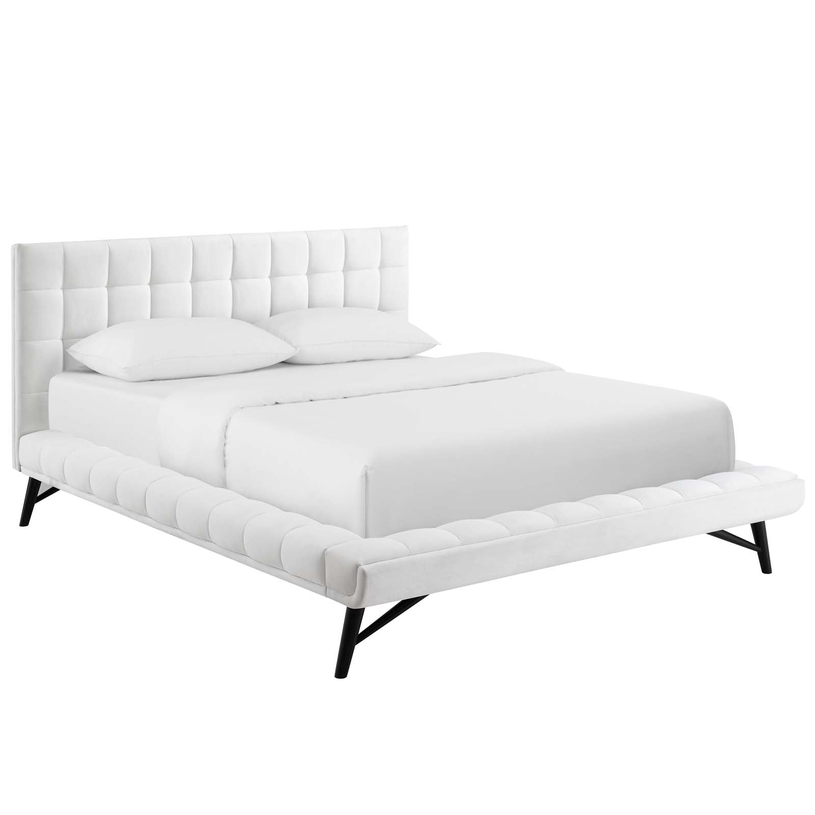 Modway Julia Queen Biscuit Tufted Performance Velvet Platform Bed - MOD-6008 | Beds | Modishstore - 21