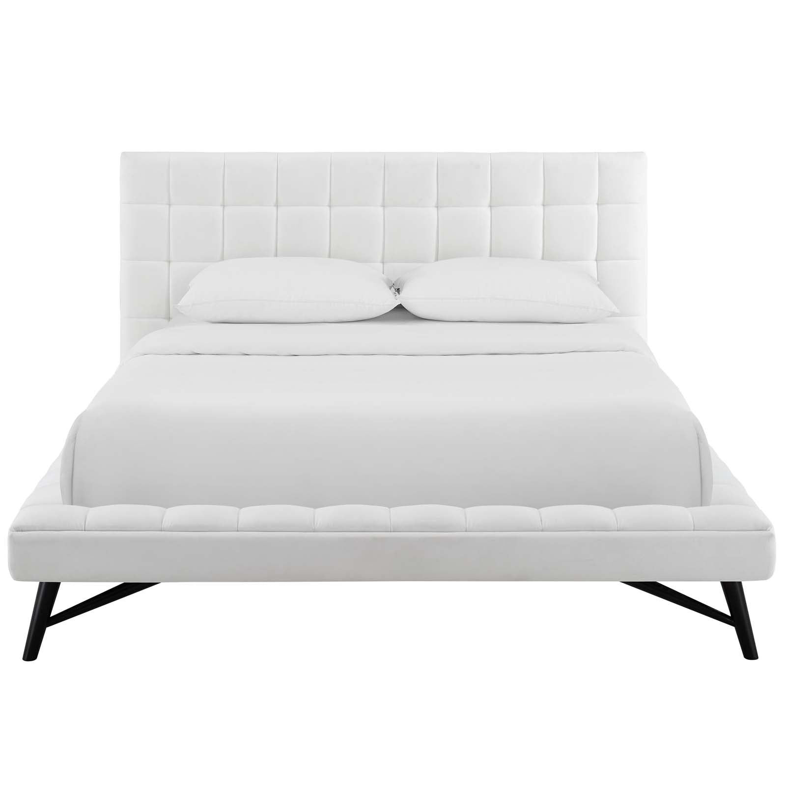 Modway Julia Queen Biscuit Tufted Performance Velvet Platform Bed - MOD-6008 | Beds | Modishstore - 24