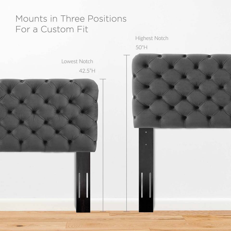 Modway Lizzy Tufted King/California King Performance Velvet Headboard - MOD-6032 | Headboards | Modishstore - 5