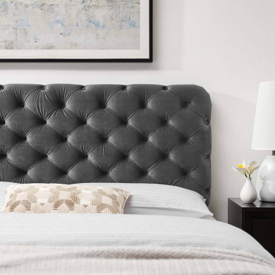 Modway Lizzy Tufted King/California King Performance Velvet Headboard - MOD-6032 | Headboards | Modishstore - 7