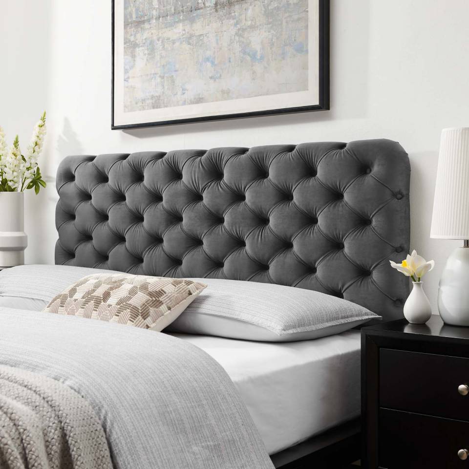 Modway Lizzy Tufted King/California King Performance Velvet Headboard - MOD-6032 | Headboards | Modishstore - 1